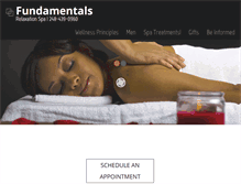 Tablet Screenshot of fundamentalsspa.com